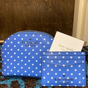 RARE Kate Spade Cosmetic Case and Cardholder Set